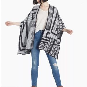 Lucky Brand Intarsia Poncho